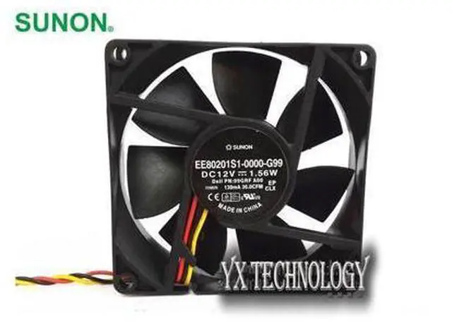 Main image of SUNON Original 8020 1.56W EE80201S1-0000-G99 12V 8 cm cooling fan