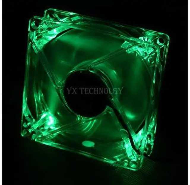 Main image of 8025 GDT Green Red Bule Four color LED PC Computer Case Brushless Cooling Fan 80mm 8080x25mm 8025S DC 12V 4Pin Cooler