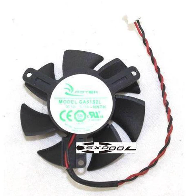 Main image of ROTEK GA51S2L -NNTH 12V 0.13A hole pitch 39mm graphics card fan