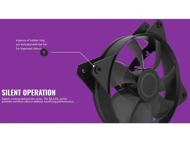 Alt view image 2 of 7 - MasterFan Lite MF120L (Non LED) with Translucent Smoke Fan Blade by Cooler Master