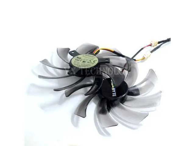 Alt view image 5 of 5 - Computer PC Graphics Card Cooler Fans EVERFLOW T129215sm 95mm DC 12V 0.25A VGA Video Card Gigabyte R667D3 R777OC R9 270