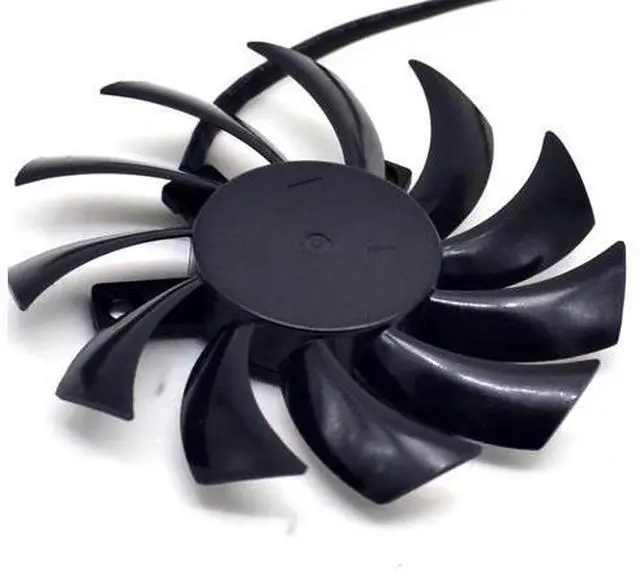 Alt view image 2 of 4 - PLD08010S12HH 75mm 12V Graphics Video Card Twin Frozr II 2 MSI R6790 N560GTX R6850 N460GTX Dual Fan