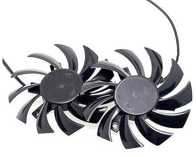 Alt view image 3 of 4 - PLD08010S12HH 75mm 12V Graphics Video Card Twin Frozr II 2 MSI R6790 N560GTX R6850 N460GTX Dual Fan