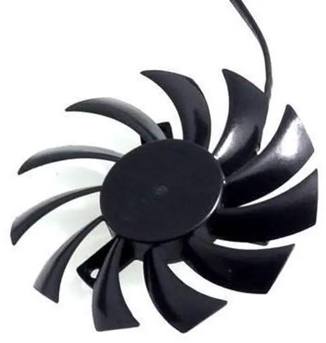 Alt view image 4 of 4 - PLD08010S12HH 75mm 12V Graphics Video Card Twin Frozr II 2 MSI R6790 N560GTX R6850 N460GTX Dual Fan