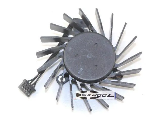 Alt view image 5 of 5 - AVC BASA0710R2U frameless 12V 0.5A 4 Wires 4 Pins VGA Fan graphics card cooler