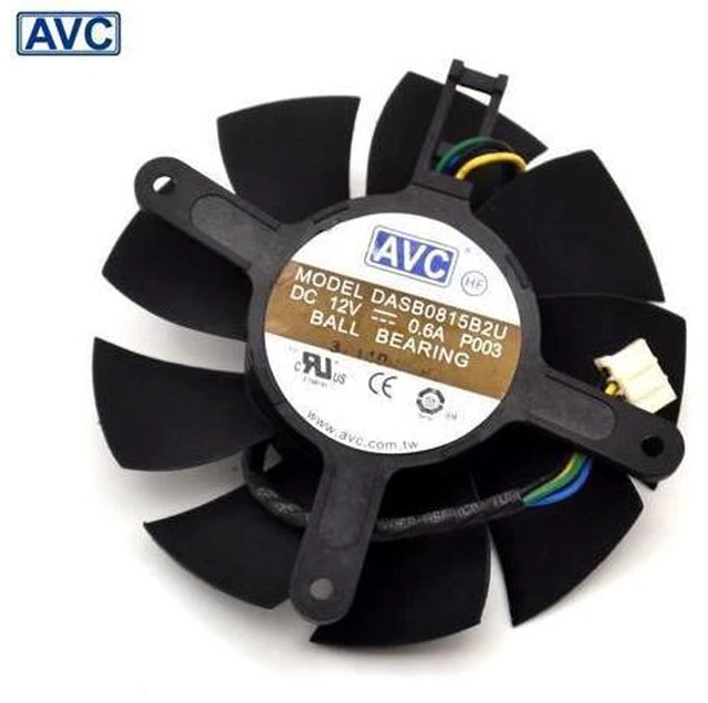 Main image of video card fanTI GTX560 3 graphics card fan 0.6A DASB0815B2U