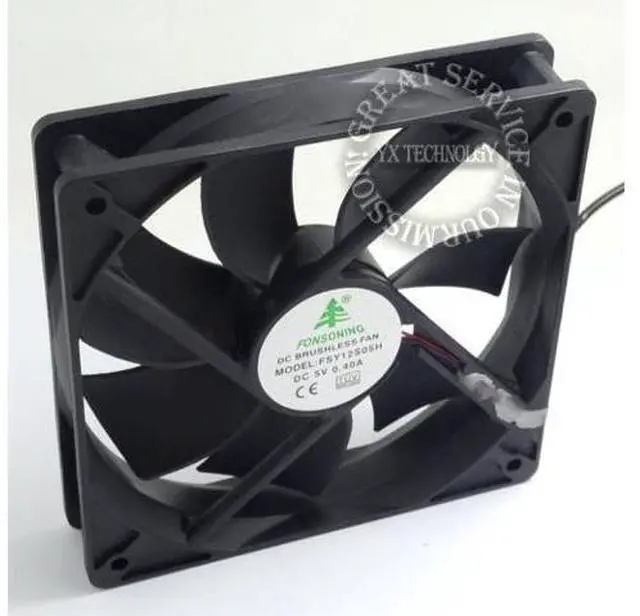 Main image of 12025 5V USB interface fan 12CM fan/USB fan/fan base routing cooling