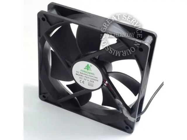Alt view image 2 of 6 - 12025 5V USB interface fan 12CM fan/USB fan/fan base routing cooling
