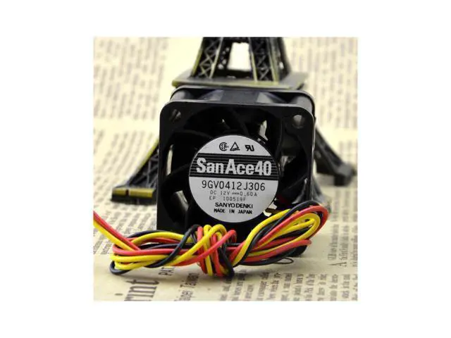 Alt view image 2 of 5 - 4028 4cm 1U chassis fan Super server fan 9GV0412J301 12v 0.6 cooling fan