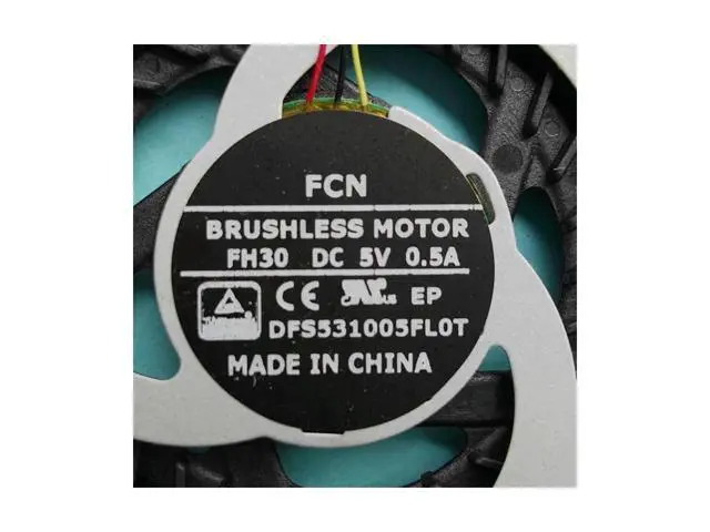 Alt view image 2 of 3 - New original cpu cooling fan for Clevo 6-31-N2503-102 laptop cpu cooling fan cooler DFS531005FL0T FH30
