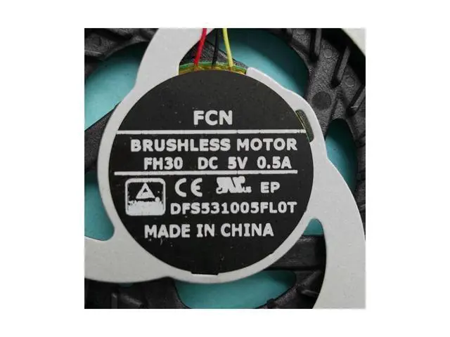 Alt view image 2 of 3 - New original cpu cooling fan for Clevo 6-31-N2503-102 laptop cpu cooling fan cooler DFS531005FL0T FH30