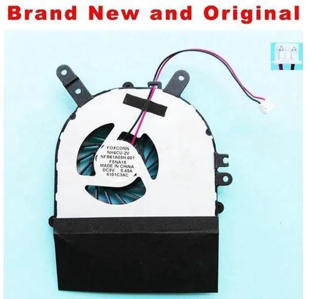Main image of new original cpu fan FOR FOXCONN NH4CU-2V NFB61A05H-001 FSNA15 DC5V 0.45A CPU COOLING FAN COOLER 49R-3NH4BT-1211