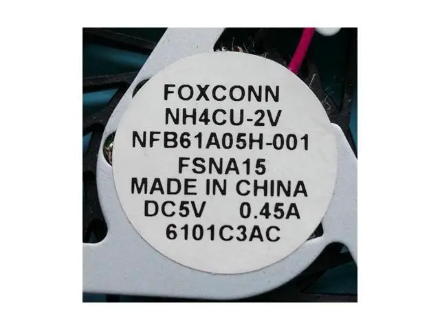 Alt view image 2 of 3 - new original cpu fan FOR FOXCONN NH4CU-2V NFB61A05H-001 FSNA15 DC5V 0.45A CPU COOLING FAN COOLER 49R-3NH4BT-1211