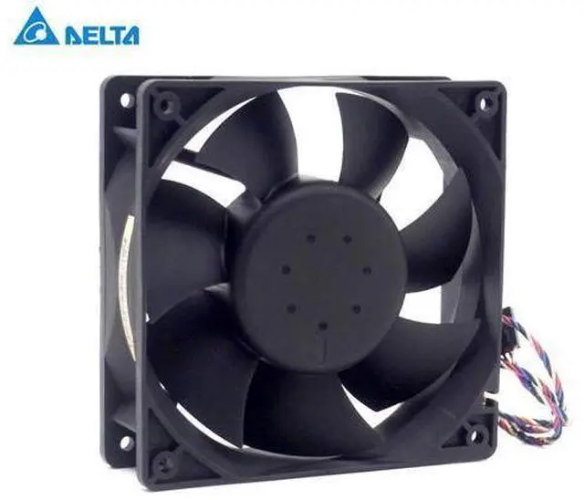 Alt view image 4 of 6 - AFC1212DE 12038 12cm 120mm DC 12V 1.6A pwm ball fan thermostat inverter server cooling fan
