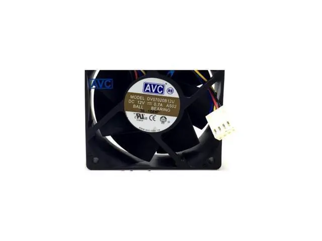 Alt view image 4 of 4 - AVC DV07020B12U 7020 70mm 7cm DC 12V 0.7A dual ball bearing fan server inverter cooling fan