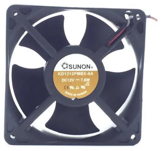 Main image of 1pcs KD1212PMBX-6A 12038 120*120*38MM 2 wire fan 7.6W server inverter axial cooling fan