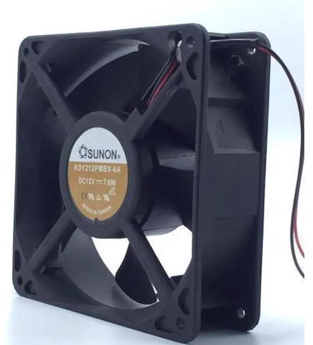 Alt view image 3 of 4 - 1pcs KD1212PMBX-6A 12038 120*120*38MM 2 wire fan 7.6W server inverter axial cooling fan
