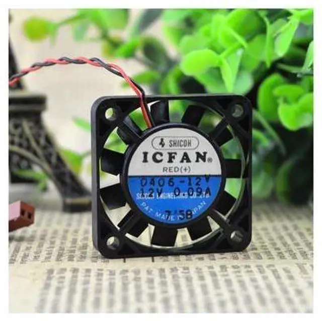 Alt view image 5 of 5 - S0406-12V 12V 0.09A 4cm 4006 Iron Leaf High Temperature Fan cooling fan