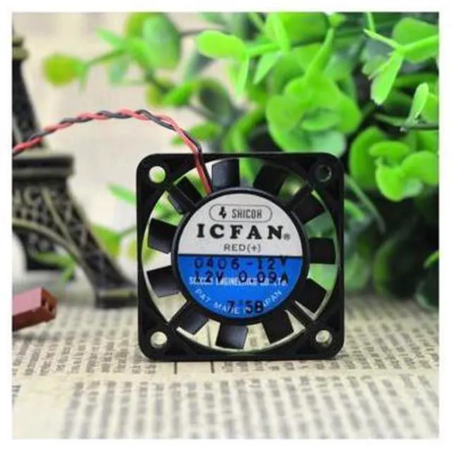 Alt view image 4 of 5 - S0406-12V 12V 0.09A 4cm 4006 Iron Leaf High Temperature Fan cooling fan
