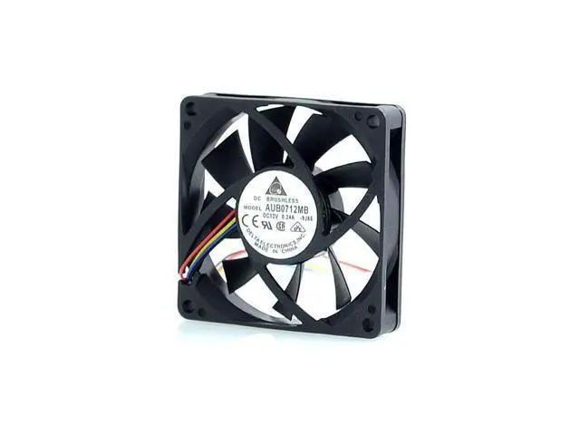 Alt view image 2 of 6 - 2pcs fan Original AUB0712MB 7015 12V 0.24A 7cm 4 -pin PWM CPU cooling fan for Delta 70*70*15mm