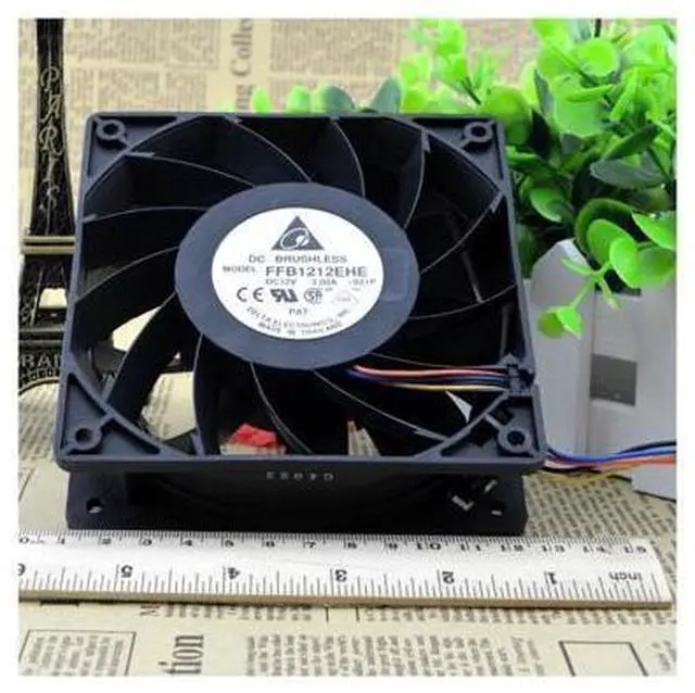 Alt view image 2 of 5 - For Delta 3A violent fan 12cm FFB1212EHE 12V I Mineral 3.0A cooling fan