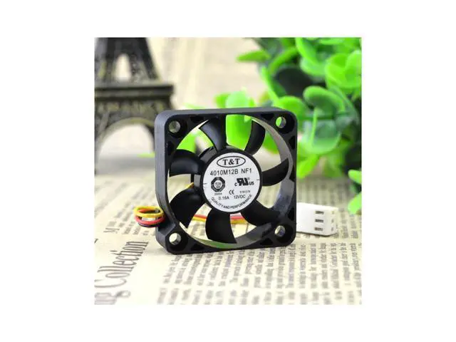 Alt view image 2 of 5 - 4010M12B NF1 4010 12V 0.16A 4cm fan 3-wire dual bead cooling fan