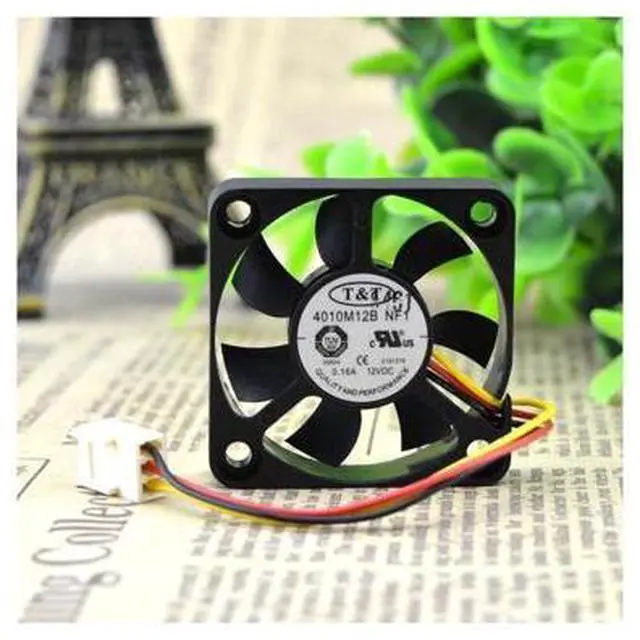 Alt view image 3 of 5 - 4010M12B NF1 4010 12V 0.16A 4cm fan 3-wire dual bead cooling fan
