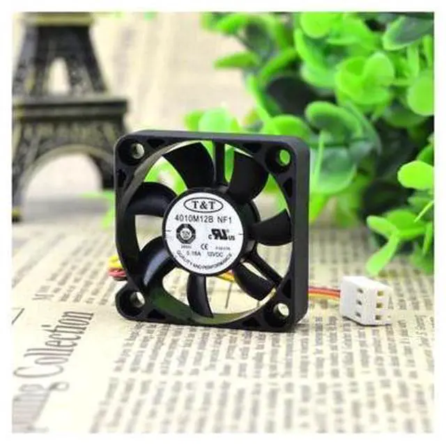 Alt view image 5 of 5 - 4010M12B NF1 4010 12V 0.16A 4cm fan 3-wire dual bead cooling fan
