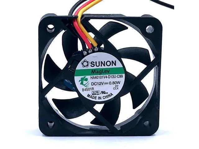 Alt view image 2 of 4 - 2pcs silent quiet 40mm fan new Sunon HA40101V4-D13U-C99 DC12V 0.80W 4CM 4010 TV case axial cooling fan