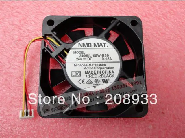 Main image of For NMB-MAT 2406KL-05W-B59 L0C 24V 0.13A 6CM drive CNC machine tools fan+cooling fan