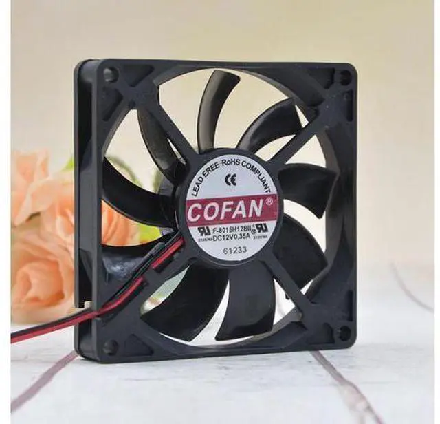 Main image of 1pcs For COFAN Ultra-thin Chassis Large Air Volume Fan F-8015H12BII 12V 0.35A 8cm Cooling Fan Cooler Accessories