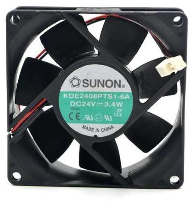 Alt view image 4 of 4 - KD2408PTB1-6A KD2408PTS1-6A DC 24V 3.4W 8025 80*80*25mm 4900RPM Computer Blower Cooling Fan
