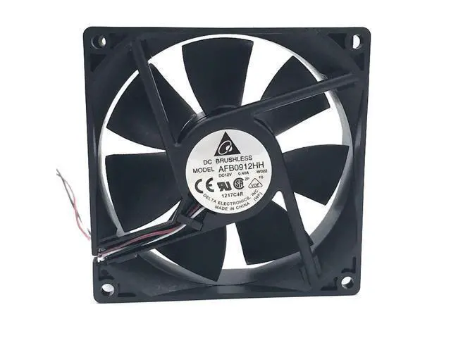 Alt view image 2 of 4 - for delta AFB0912HH 92*92*25MM 90x90x25mm DC12V 0.40A case Cooling Fan 67.92CFM 4500RPM