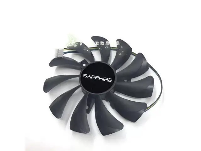 Alt view image 3 of 3 - For Sapphire RX550 2G 4G League of Legends Knife Card Seconds RX560 260X 750 650 Graphics Fan