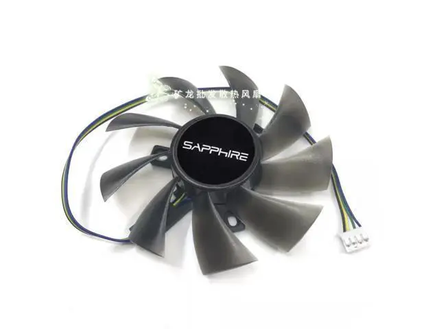 Alt view image 2 of 3 - For Sapphire RX550 2G 4G League of Legends Knife Card Seconds RX560 260X 750 650 Graphics Fan