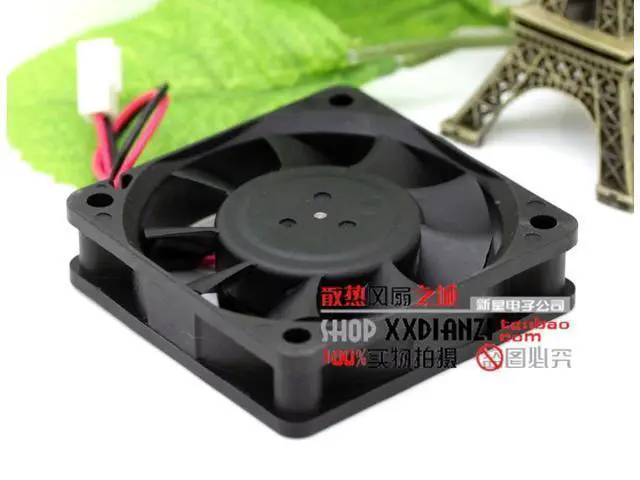 Alt view image 5 of 5 - Original for delta AFB0612VHB 6015 12V 0.24A 6CM two-wire radiator fan