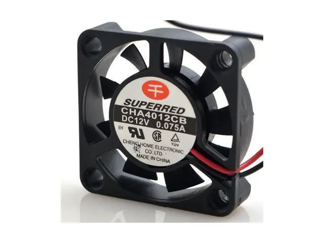 Alt view image 2 of 4 - 4020 4CM 12V 0.14A CHA4012CB-MA-O double ball server fan