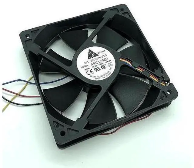 Alt view image 4 of 4 - 48V 120mm 12cm Cooling Fan,for Delta AFC1248D 120X120X25mm Dual Ball Bearing 0.48A Server Inverter Cabinets Fans