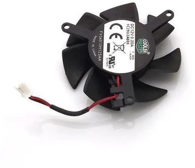 Alt view image 6 of 7 - FY04510H12SAA 45mm 39*39*39mm 12V 0.2A 2Wire 2Pin For MSI R6450 6570 6670 V5 Graphics Card Cooler Cooling Fan