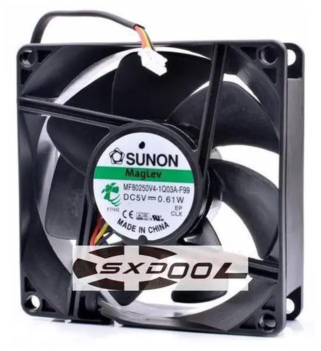Alt view image 2 of 4 - NEW original SUNON MF80250V4-1Q03A-F99 8cm 8025 5V 0.61W 3-wire silent cooling fan