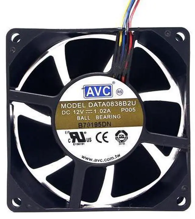 Main image of 80mm 8cm Powerful High Speed Computer Cooling Fan,for AVC DATA0838B2U 8038 80X80X38mm DC 12V 1.02A