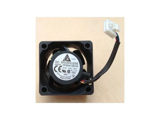 Alt view image 2 of 2 - Delta 4028 12V 0.72A 3-wire 4CM PFB0412EHN-BF00 1U server cooling fan