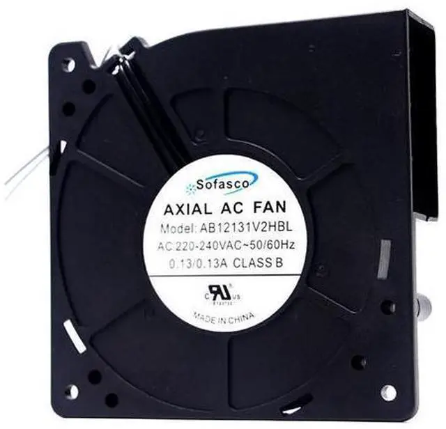 Main image of 120mm 12cm AC Blower AB12131V2HBL Turbo Blower 120X120X32mm AC 220V 240V 0.13A Cooling Fan