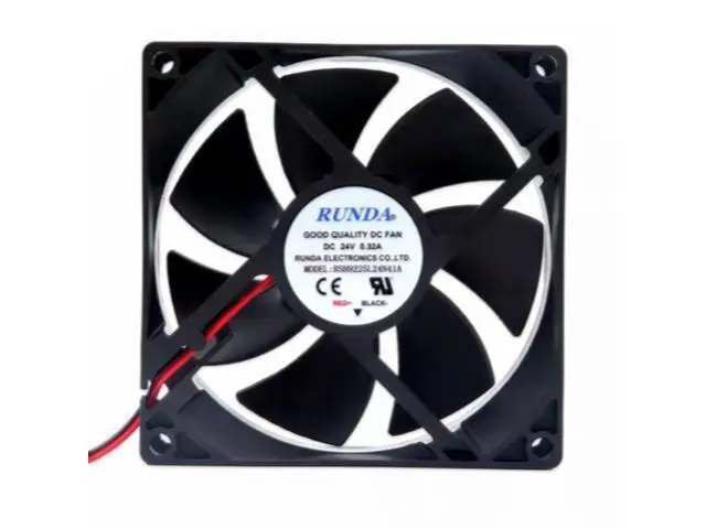 Alt view image 3 of 4 - RSH9225L24N41A DC 24V 0.32A 92x92x25mm 2-Wire Server Cooling Fan