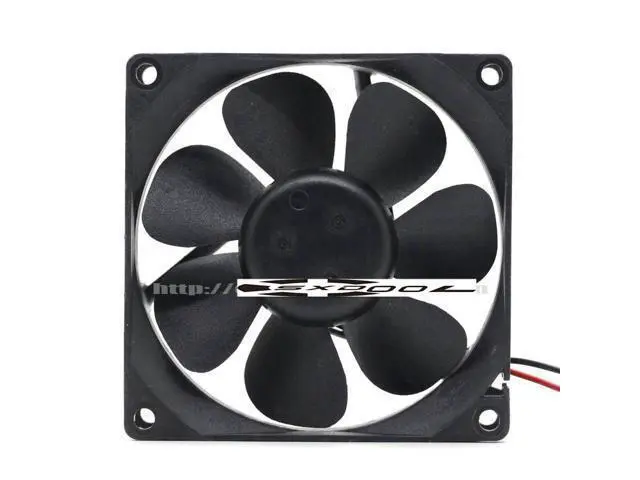 Alt view image 3 of 4 - NEW original Delta/FONSAN 8CM 8025 DFB0812L 12V 0.08A 2 Wires 2 Pins Case Fan