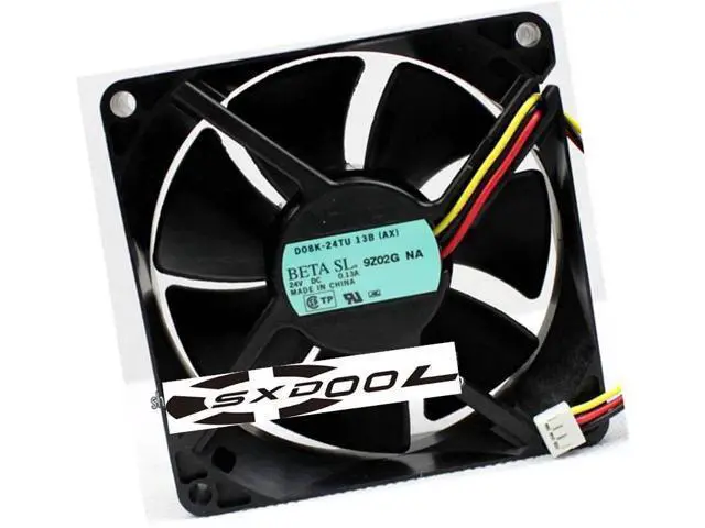 Alt view image 2 of 3 - D08X-24TU NIDEC 24V 0.13A 8CM 8025 inverter, copier cooling fan