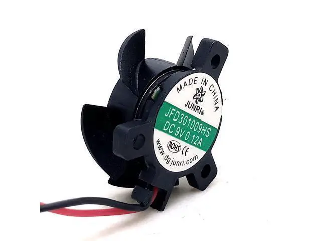Alt view image 3 of 4 - 3cm 3010 bracket graphics card fan JFD301009HS DC 9V car LED headlight silent cooling fan, diameter 26mm hole pitch 19mm, 6000RPM