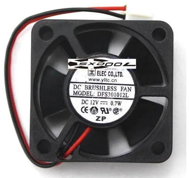 Main image of Original DFS301012L 12V 0.7W 3CM 3010 cooling fan30*30*10mm 2-wire 2-pin
