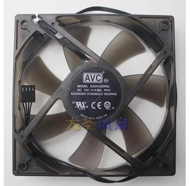 Main image of Original For Lenovo AVC DAZA1225R2L 12CM 12025 high wind volume mute 4-wire temperature control CPU fan