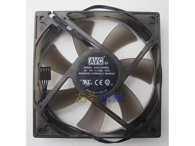 Alt view image 4 of 4 - Original For Lenovo AVC DAZA1225R2L 12CM 12025 high wind volume mute 4-wire temperature control CPU fan